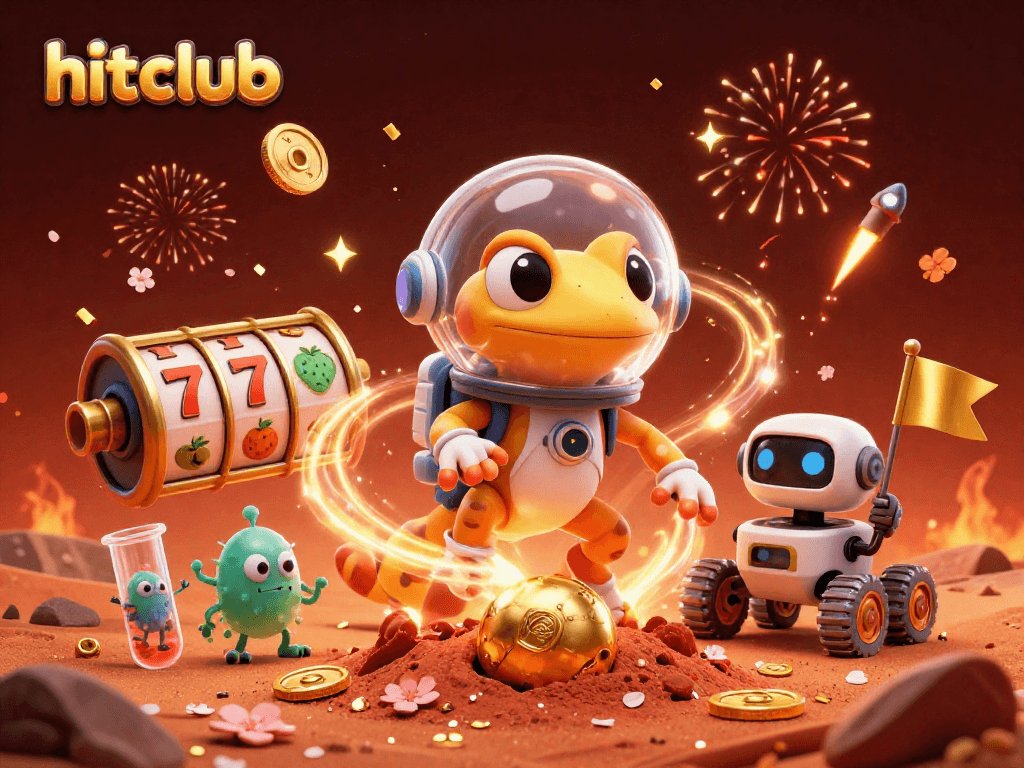Experience the vibrant world of hitclub with Martian adventures amidst golden casino treasures.