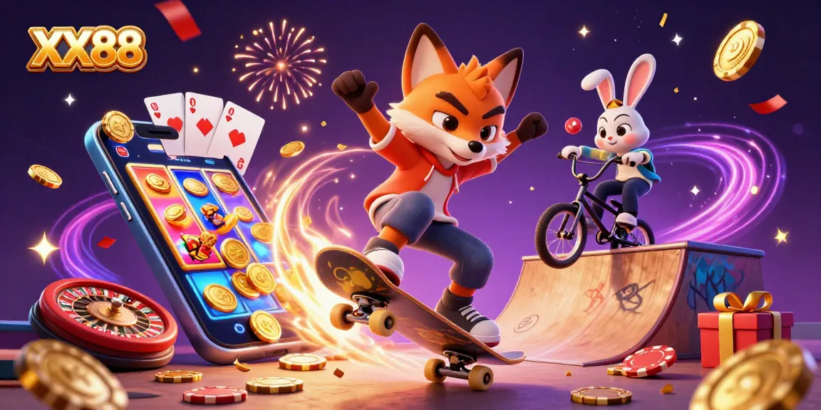 Experience thrilling games at XX88 with a vibrant, energetic digital casino scene.