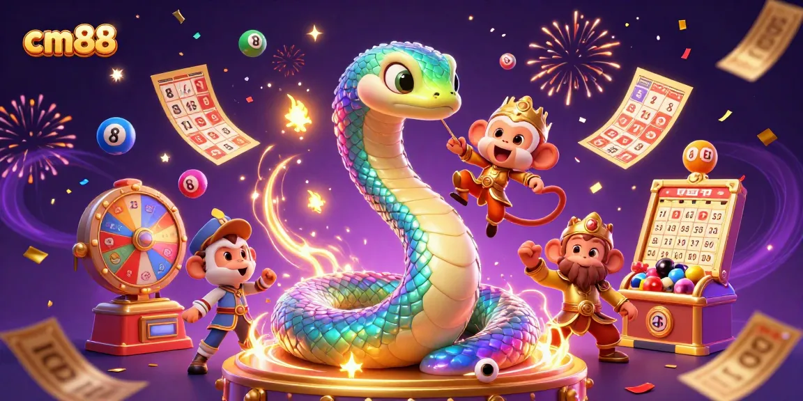 Experience thrilling gaming adventures with cm88 featuring vibrant elements and festive characters.