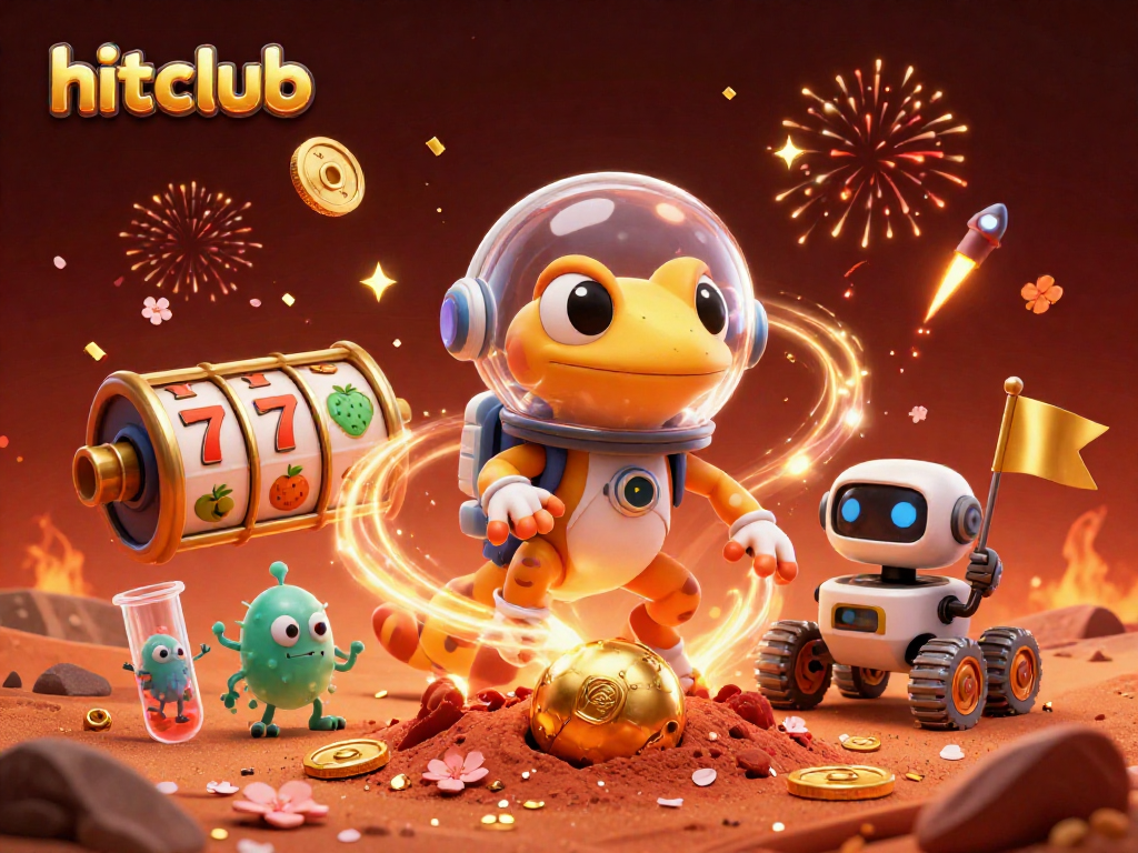 Experience the vibrant world of hitclub with Martian adventures amidst golden casino treasures.