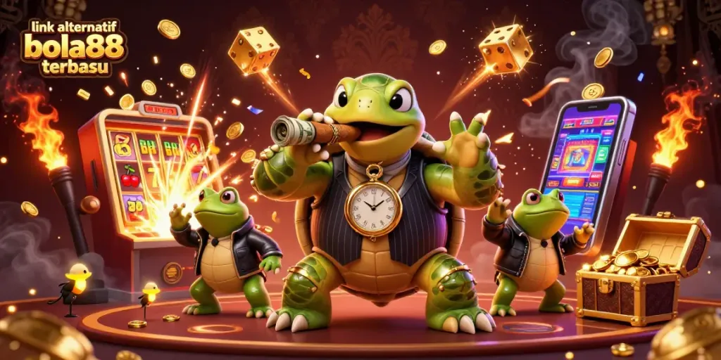 Experience excitement with the link alternatif bola88 terbaru as golden coins burst from a jackpot slot!